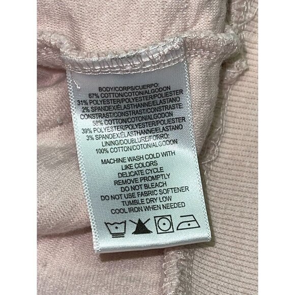 Marc Jacobs NY Performance Pink Hoodie Sweatshirt  Quilted Pull Over Size Medium - Picture 8 of 8